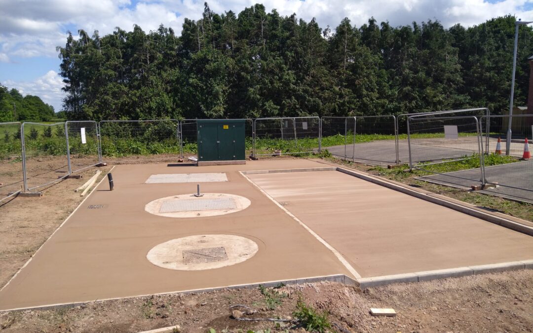 Filling station ground works